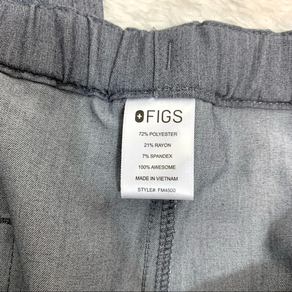 Figs Scrubs Men's Pisco Pants Gray Graphite Straight Leg XL Medical.